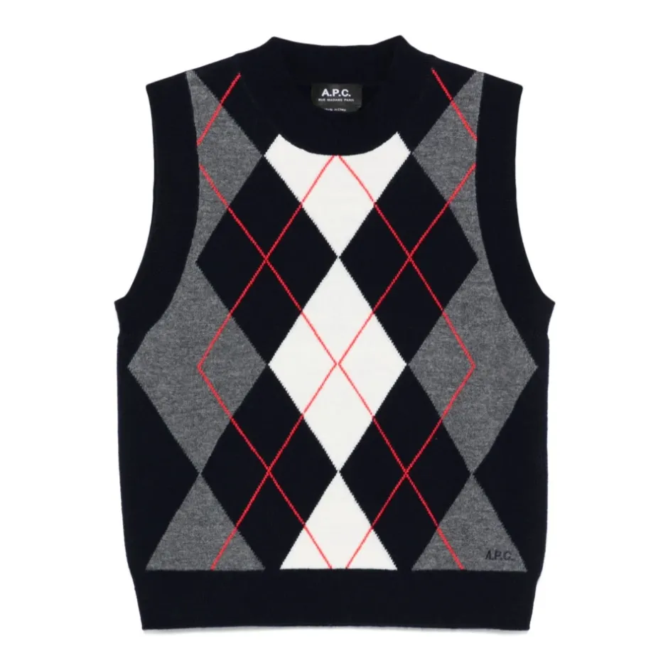 Discount Blå Broderet Logo Crew Neck Sweater Dame Striktrøjer & Sweatere
