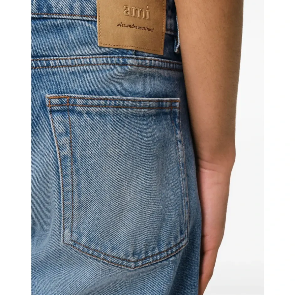 New Brugte Straight-Fit Denim Jeans Jeans