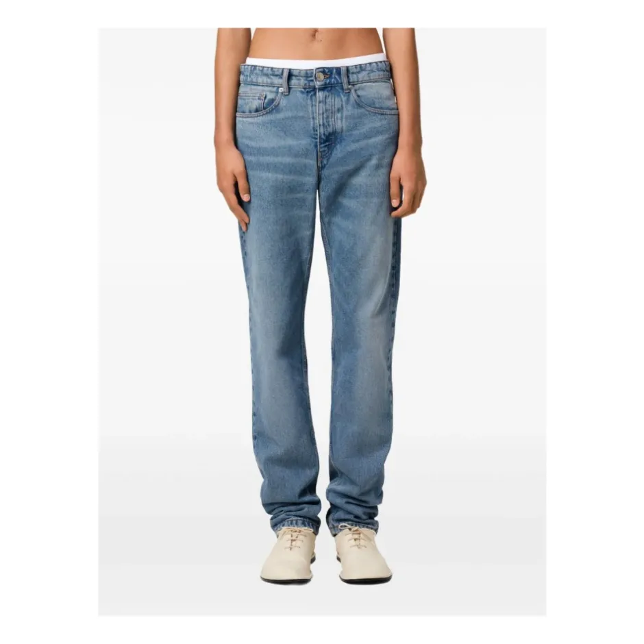 New Brugte Straight-Fit Denim Jeans Jeans