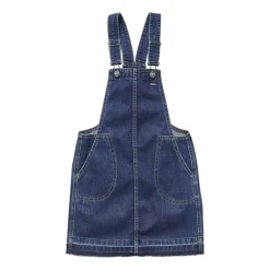 Hot denim forklæde kjole med frynset kant Børn Jumpsuits