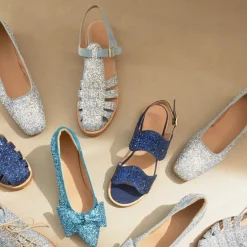 Online Glitter Sandal med Ankelrem Dame Sandaler