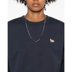 Outlet Ræv Detalje Crew Neck Sweater Dame Sweatshirts