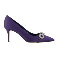 Hot Satin Elegante Hæle med Krystal Broche Dame Pumps
