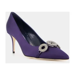 Hot Satin Elegante Hæle med Krystal Broche Dame Pumps