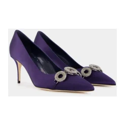 Hot Satin Elegante Hæle med Krystal Broche Dame Pumps