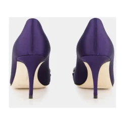 Hot Satin Elegante Hæle med Krystal Broche Dame Pumps