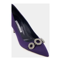 Hot Satin Elegante Hæle med Krystal Broche Dame Pumps