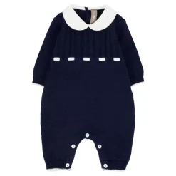 Outlet uld heldragt med Peter Pan-krave Børn Jumpsuits