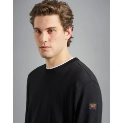 Sale Black Logo Badge Sweater Sweatshirts