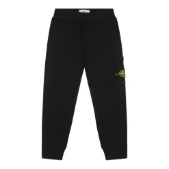 Outlet Black Logo Patch Trousers Børn Underdele