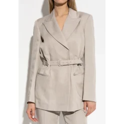 New Blazer med bælte Dame Jakker