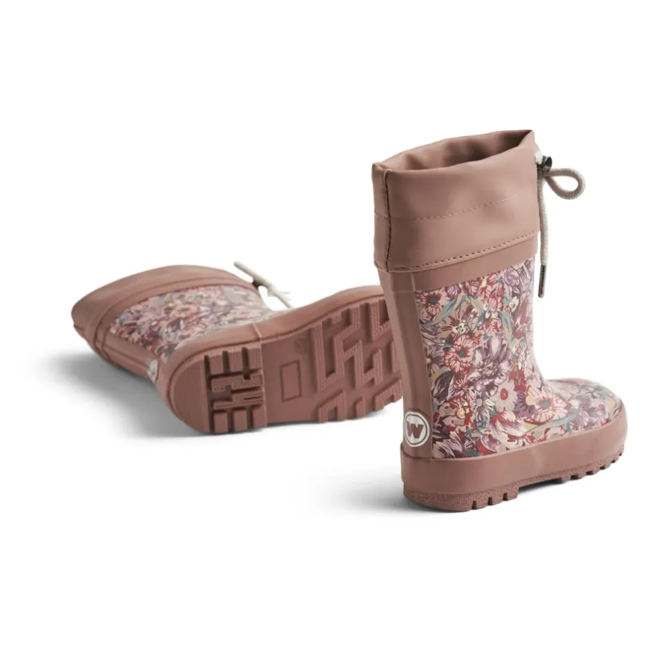 Clearance Blomsterprint Gummistøvler - WF551k-02 Børn Gummistøvler