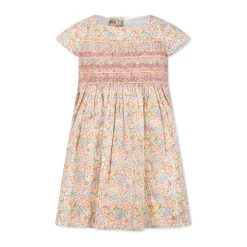 Clearance Blomstret Liberty Stof Kortærmet Kjole Børn Kjoler & Nederdele