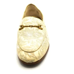 Best Blomstret stof loafers med lav sål Dame Loafers