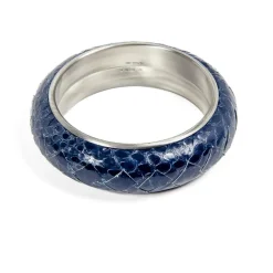New t Sølv Slange Læderarmbånd Dame Smykker