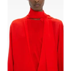 Clearance Blusa con dettaglio foulard Dame Bluser & Skjorter