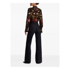 Discount Bluse med blomsterprint og mock neck Dame Bluser & Skjorter