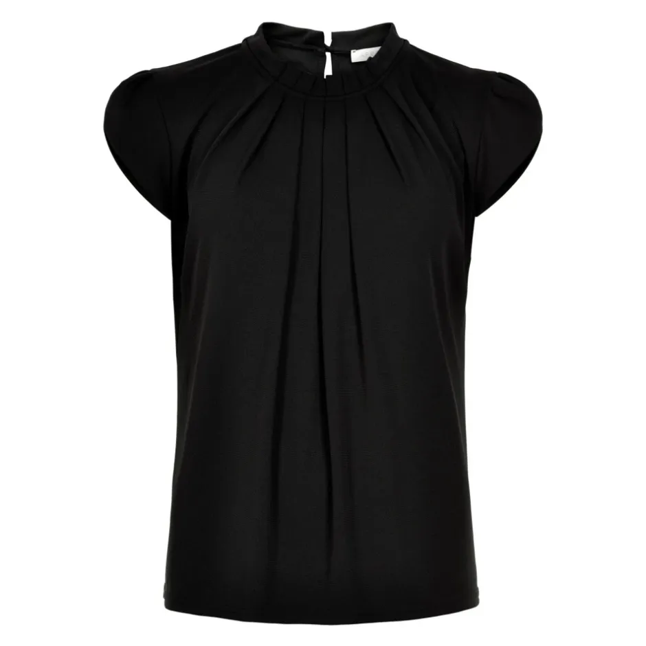 Bluse med flæsedetaljer i Dame Bluser & Skjorter