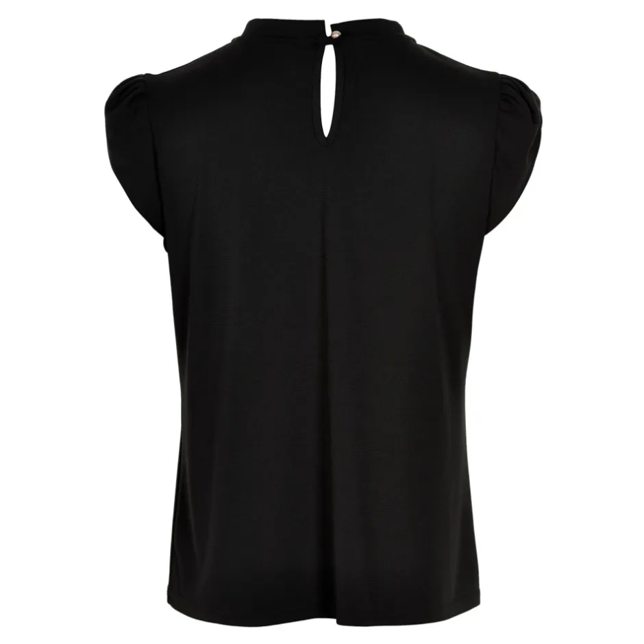 Bluse med flæsedetaljer i Dame Bluser & Skjorter