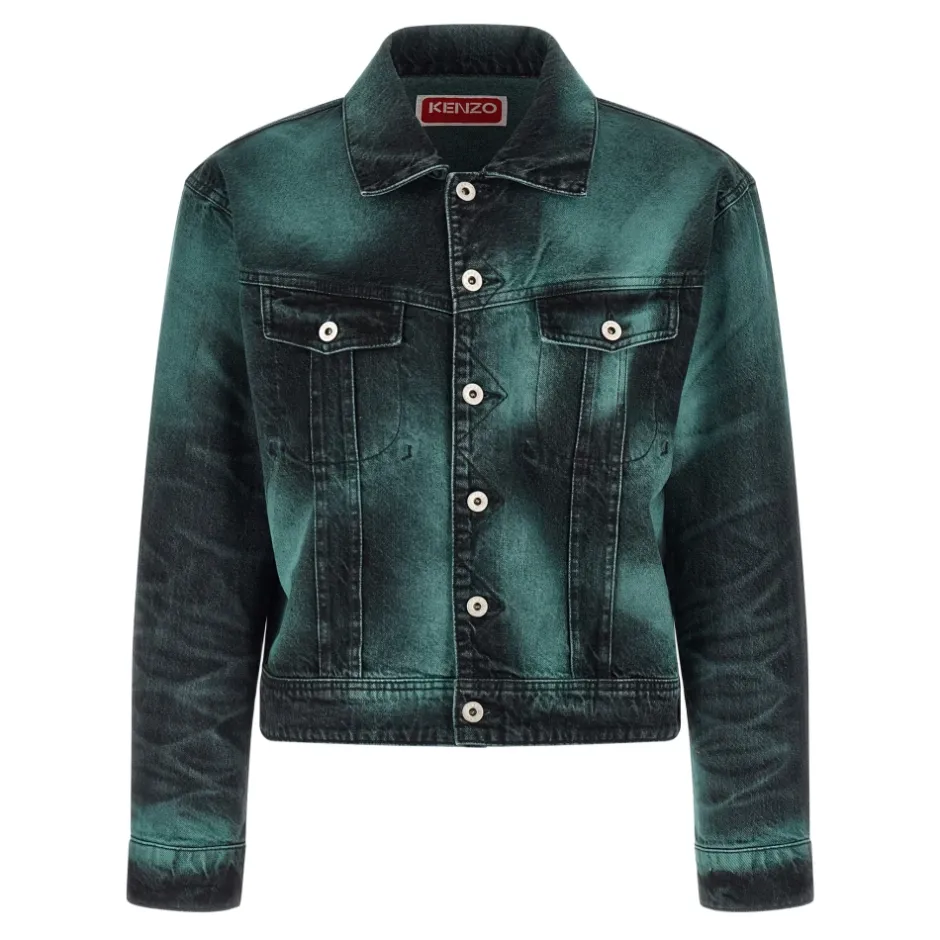 Clearance Boke Heart Oversized Trucker Jakke Jakker