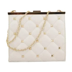 Outlet Bolso Acolchado Detalle Tach Dame Clutch