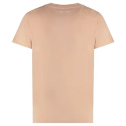Outlet Bomuld T-shirt med Ribbed Krave Dame T-Shirts
