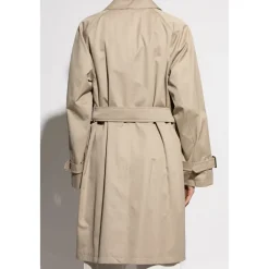 Clearance Bomulds trenchcoat med bælte Frakker
