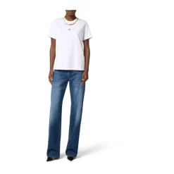 New Bomuldsjersey T-shirt med halskæde Dame T-Shirts