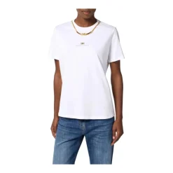 New Bomuldsjersey T-shirt med halskæde Dame T-Shirts