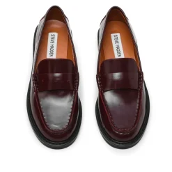 Outlet Bordeaux Flade Sko Dame Loafers