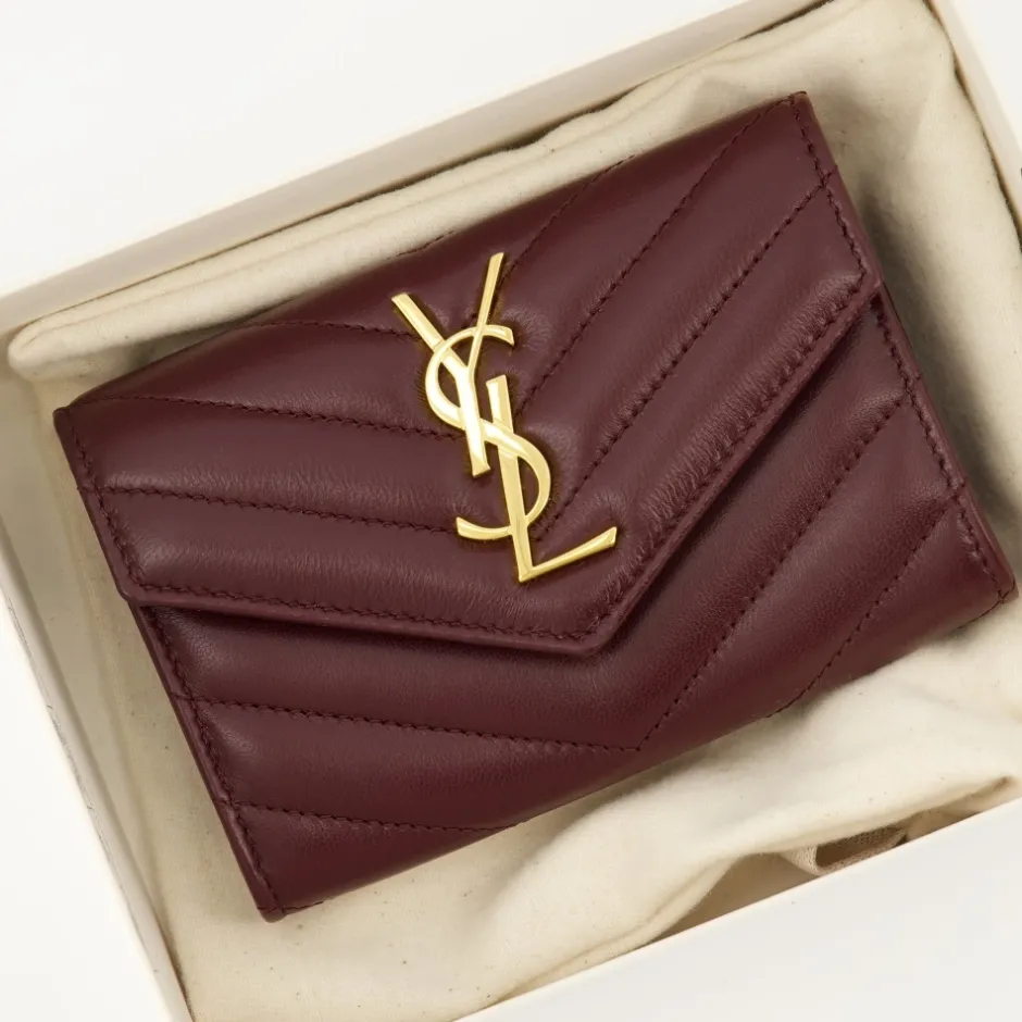 Bordeaux Læderpung Cassandre Model Dame Clutch