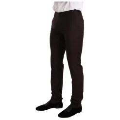 Outlet Bordeaux Stribet Slim Fit Suit Jakkesæt