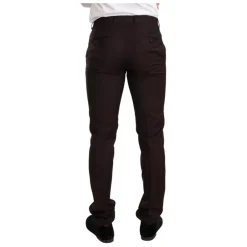 Outlet Bordeaux Stribet Slim Fit Suit Jakkesæt
