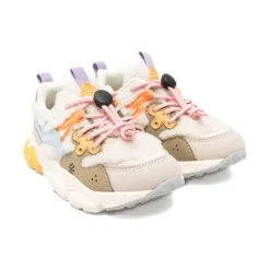 Online Børns Multifarvede Sneakers med Falsk Pelskant Børn Sneakers