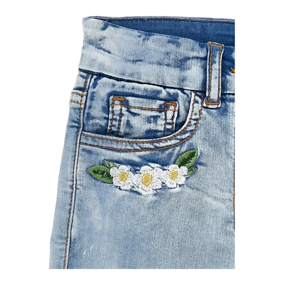 Discount Broderede denimshorts Børn Underdele