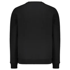 Outlet Broderet bomuldssweatshirt med ribkanter Trøjer|Sweatshirts