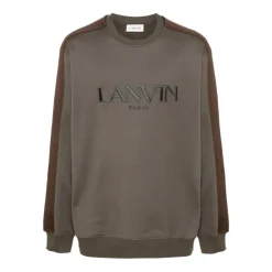 Outlet Broderet Logo Crew Neck Sweater Sweatshirts