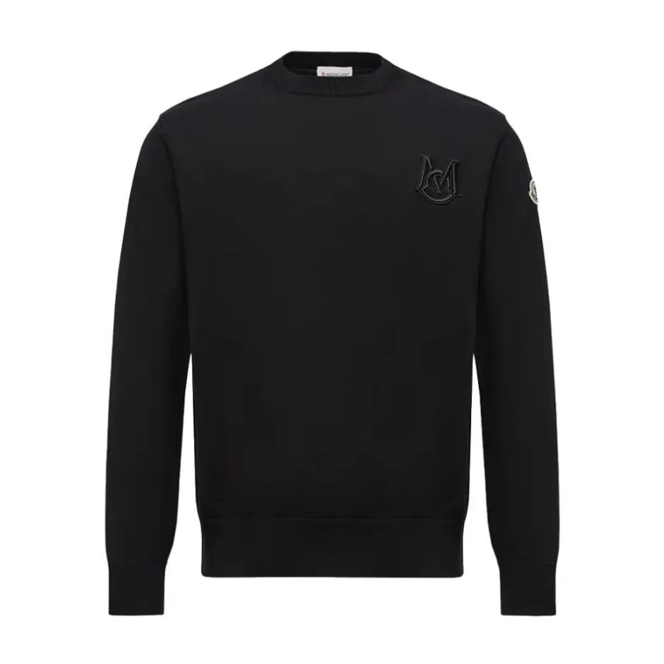 Online Broderet Monogram Jumper Trøjer|Sweatshirts