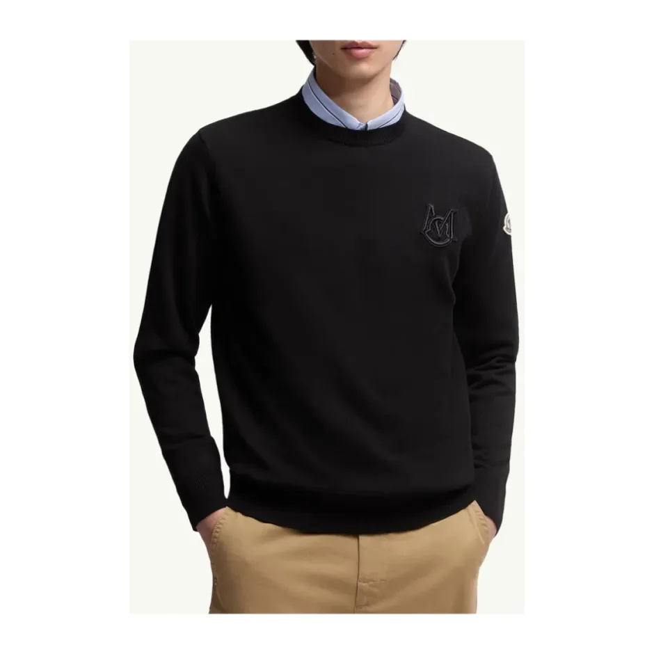 Online Broderet Monogram Jumper Trøjer|Sweatshirts