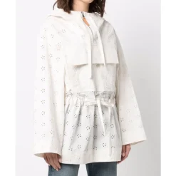 Clearance Broderie Anglaise Cape Jakke Dame Jakker