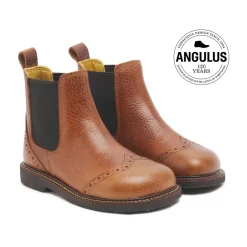 Brogue Chelsea Støvle - Cognac/ Børn Støvler