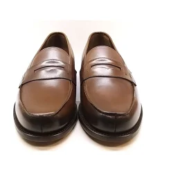 Hot Kalveskind Loafer med Penny Strap Loafers