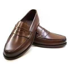 Hot Kalveskind Loafer med Penny Strap Loafers
