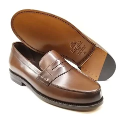 Hot Kalveskind Loafer med Penny Strap Loafers
