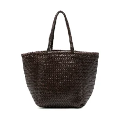 Hot Læder Basket Weave Håndtaske Dame Indkøbstasker