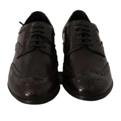 Best læder Wingtip Brogue Flats Dame Snøresko