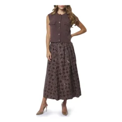 Paliet Midi Nederdel Dame Nederdele