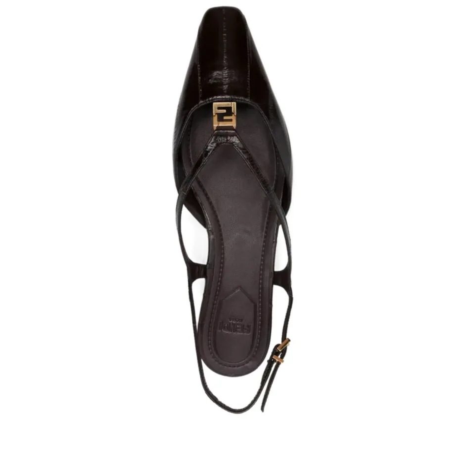 Discount spids tå slingback flade Dame Ballerina Sko