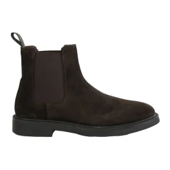 Outlet Suede Ankelstøvle Chelsea Boots