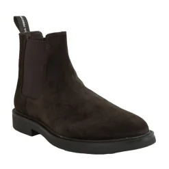 Outlet Suede Ankelstøvle Chelsea Boots